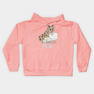 I love Milk! - Cookie Fox Kids Hoodie