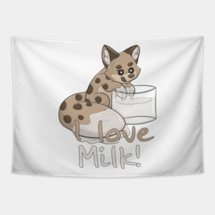 I love Milk! - Cookie Fox Tapestry