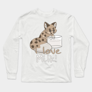 I love Milk! - Cookie Fox Long Sleeve T-Shirt