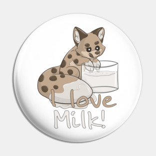 I love Milk! - Cookie Fox Pin