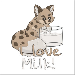 I love Milk! - Cookie Fox Posters and Art