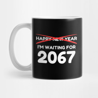 Waiting for 2067 New Year Countdown Mug