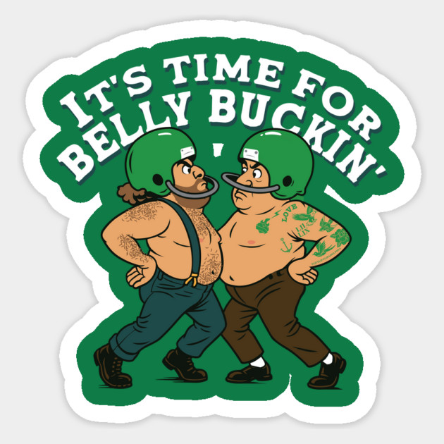 Belly Buckin Sticker by stayfrostybro