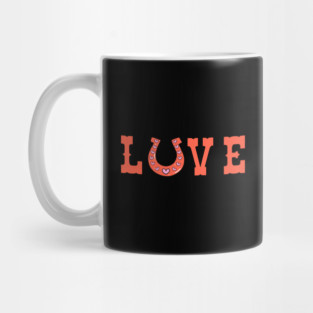 Love Horseshoe with Hearts for Valentine’s Day Mug
