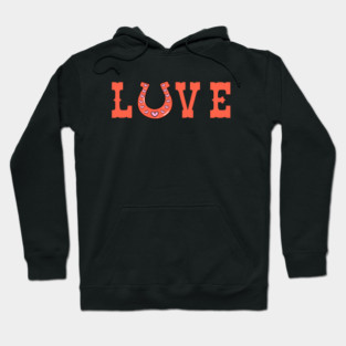 Love Horseshoe with Hearts for Valentine’s Day Hoodie