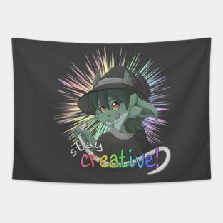 Stay Creative! - Magician Kobold Kipper Tapestry