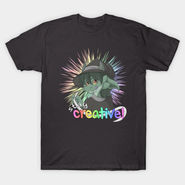 Stay Creative! - Magician Kobold Kipper T-Shirt by Fennek