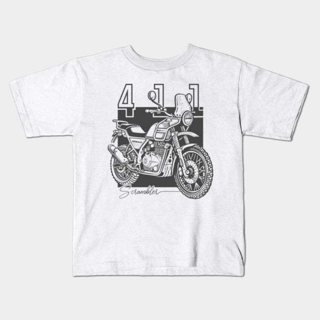 royal enfield himalayan 411, motorcycle Kids T-Shirt by monsalveautos