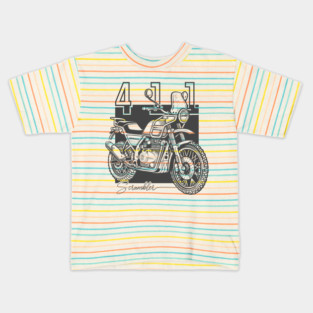 royal enfield himalayan 411, motorcycle Kids T-Shirt
