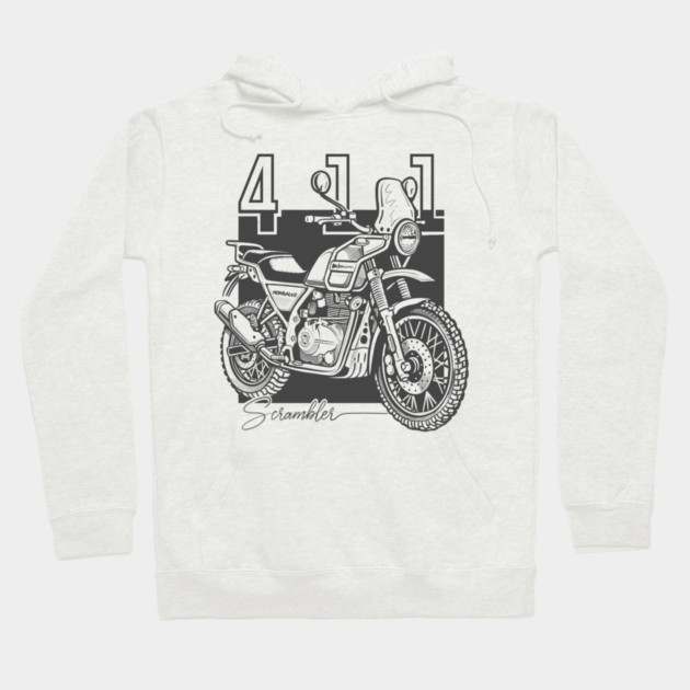 royal enfield himalayan 411, motorcycle Hoodie by monsalveautos