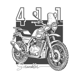 royal enfield himalayan 411, motorcycle T-Shirt