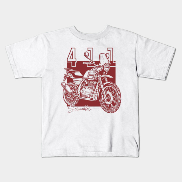 royal enfield himalayan, motorcycle art Kids T-Shirt by monsalveautos