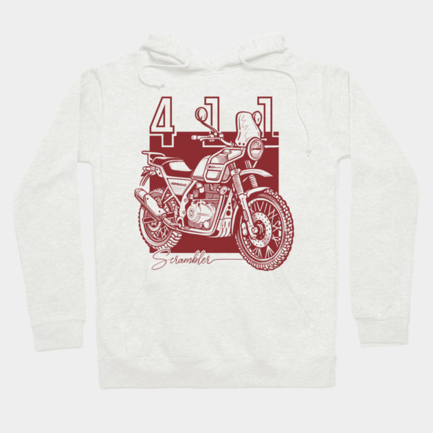 royal enfield himalayan, motorcycle art Hoodie by monsalveautos