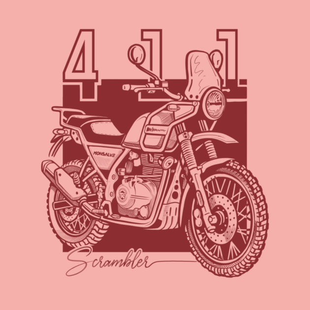royal enfield himalayan, motorcycle art by monsalveautos