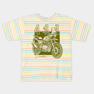 royal enfield vintage motorcycle Kids T-Shirt