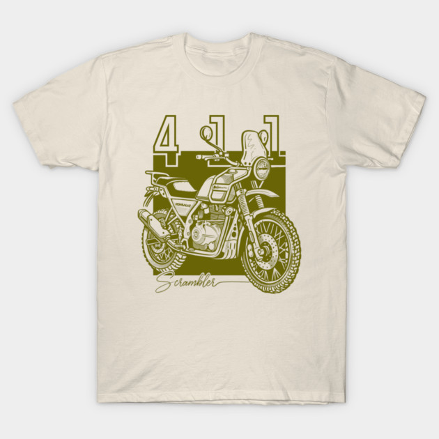 royal enfield himalayan, vintage motorcycle T-Shirt by monsalveautos