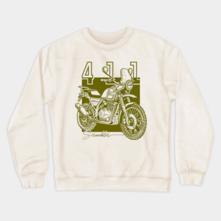royal enfield himalayan, vintage motorcycle Crewneck Sweatshirt