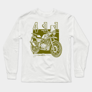 royal enfield himalayan, vintage motorcycle Long Sleeve T-Shirt
