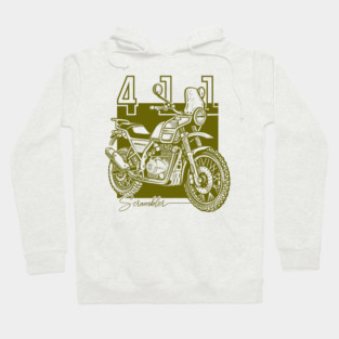 royal enfield himalayan, vintage motorcycle Hoodie