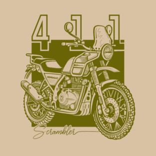 royal enfield himalayan, vintage motorcycle T-Shirt