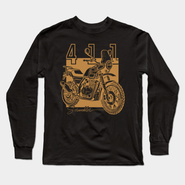 royal enfield himalayan, cafe racer Long Sleeve T-Shirt by monsalveautos