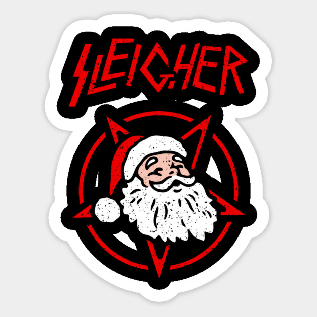 Sleigher Sticker by dumbshirts