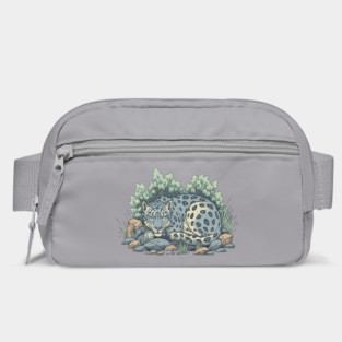 Sleeping Snow Leopard in Alpine Grass Bag