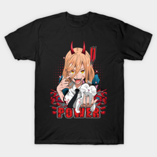 Power Anime Girl Chainsaw Man T-Shirt