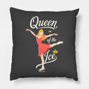 Queen of the Ice Skating Pillow