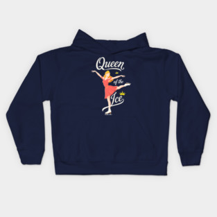Queen of the Ice Skating Kids Hoodie