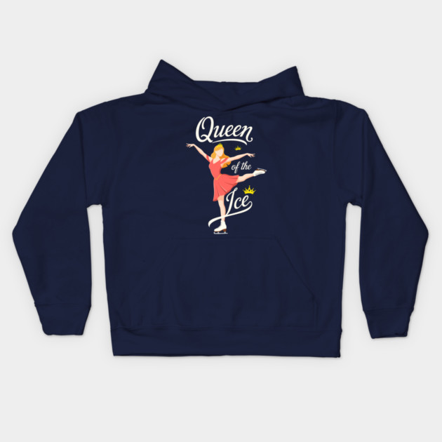 Queen of the Ice Skating Kids Hoodie by enrynz