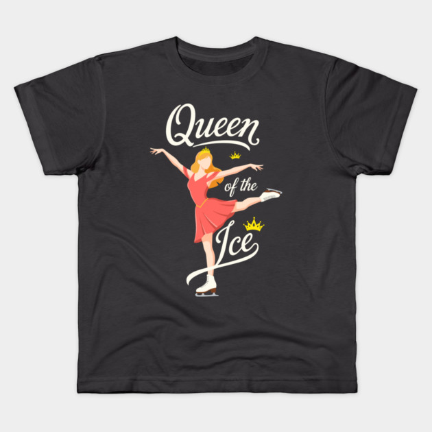 Queen of the Ice Skating Kids T-Shirt by enrynz