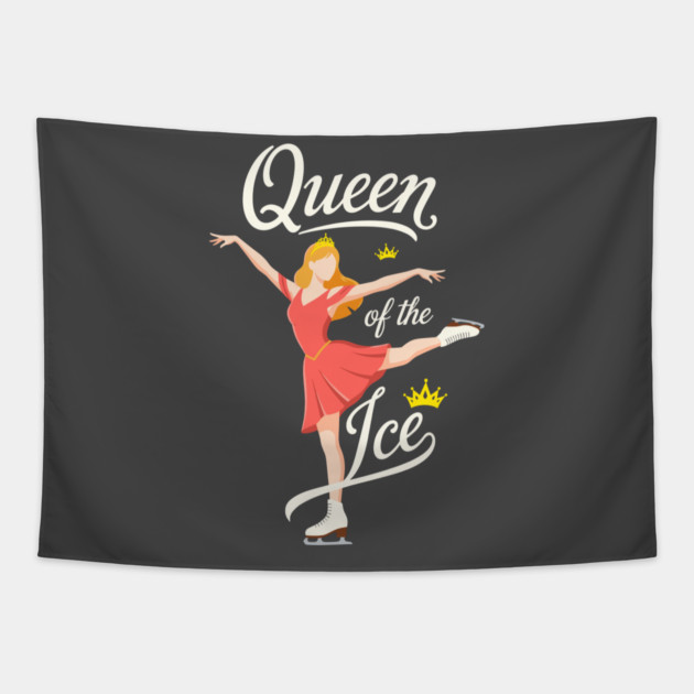 Queen of the Ice Skating Tapestry by enrynz