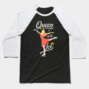 Queen of the Ice Skating Baseball T-Shirt