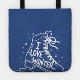 I Love Winter: Ice Skating Tote