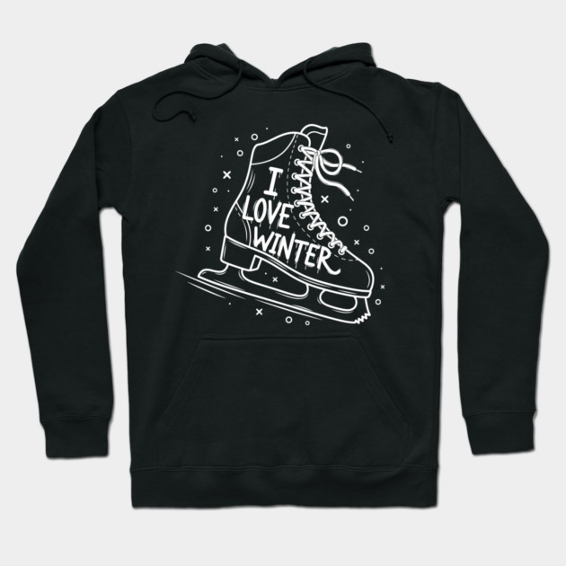 I Love Winter: Ice Skating Hoodie by enrynz