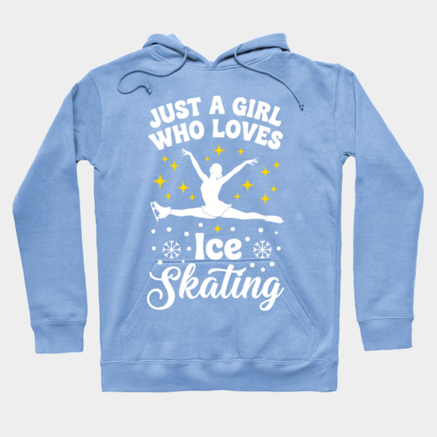 Just a Girl Who Loves Ice Skating Hoodie by enrynz