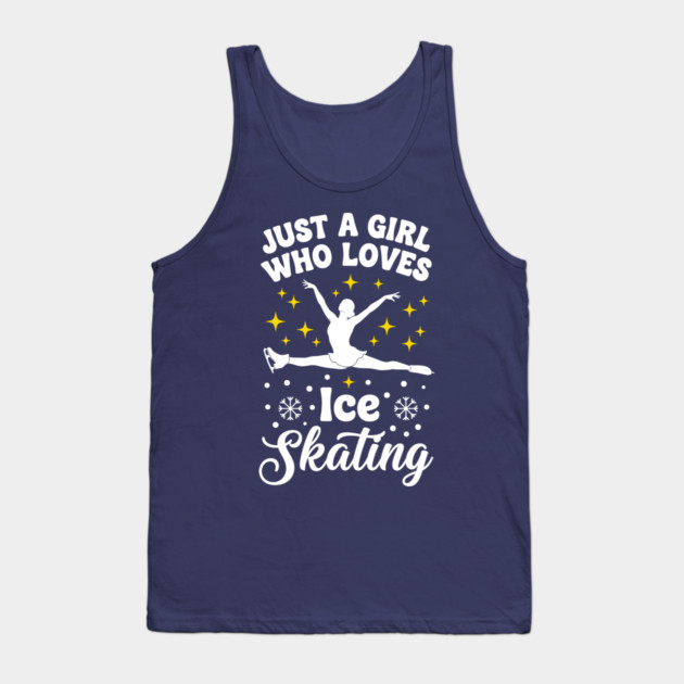 Just a Girl Who Loves Ice Skating Tank Top by enrynz