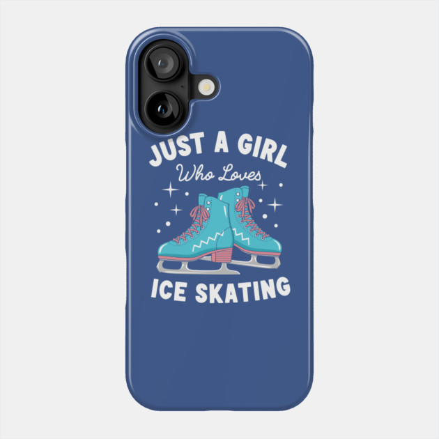 Just a Girl Who Loves Ice Skating Phone Case by enrynz