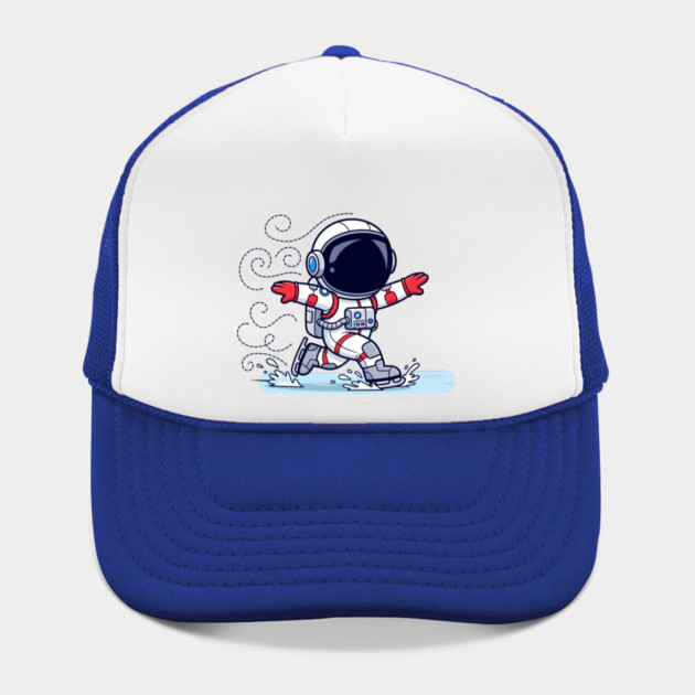 Cute Astronaut Ice Skating by enrynz