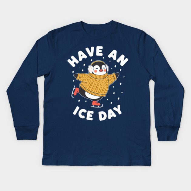 Have an Ice Day Kids Long Sleeve T-Shirt by enrynz