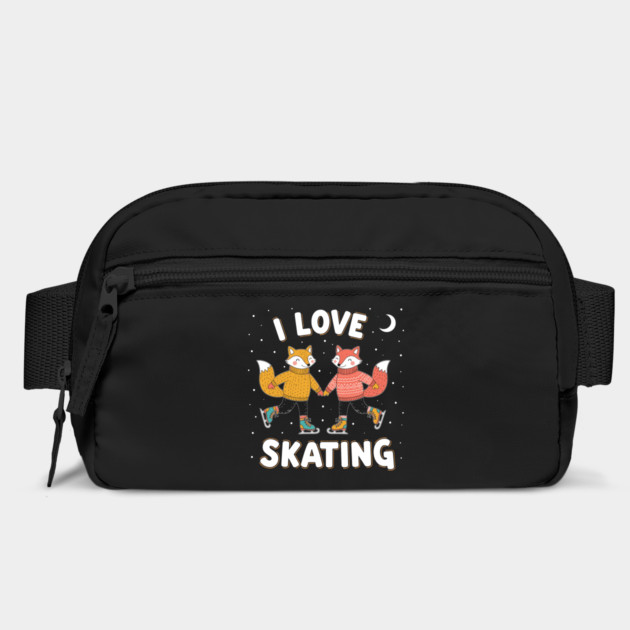 Cute Fox Couple Ice Skating: I Love Skating! by enrynz
