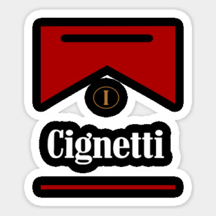 Cignetti-Apparel Sticker
