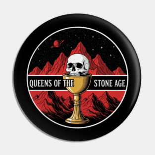 Queens of the Stone Age Skull Chalice Pin