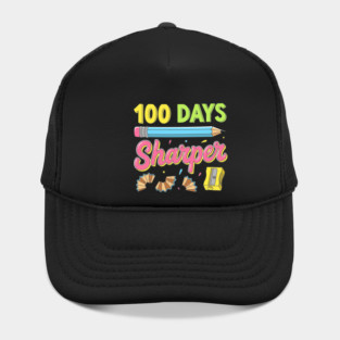 100 Days Sharper - Funny Pencil Pun Hat