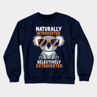 Naturally Introverted Koala Crewneck Sweatshirt