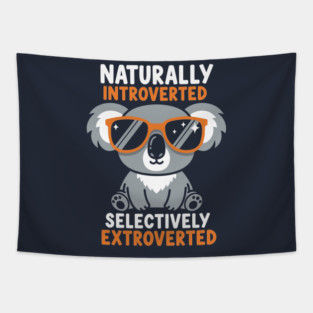 Naturally Introverted Koala Tapestry