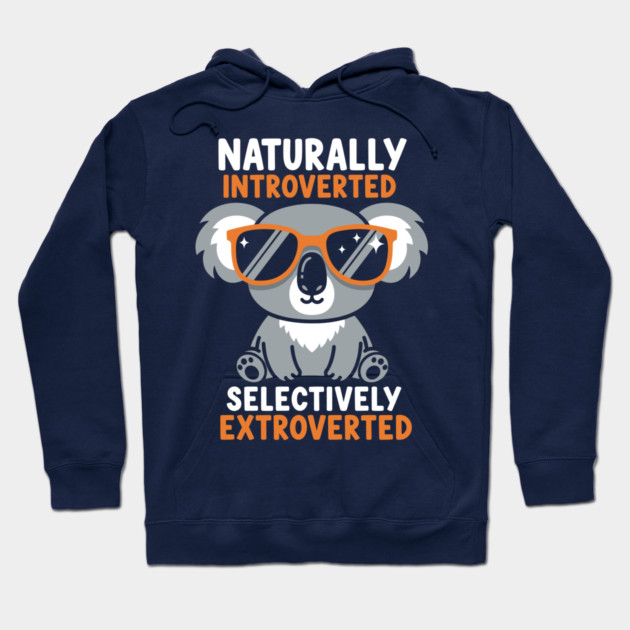 Naturally Introverted Koala Hoodie by enrynz