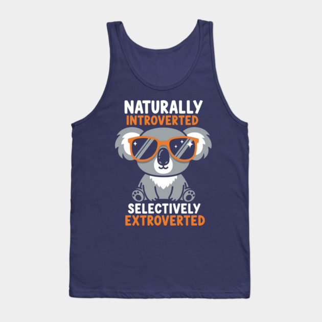 Naturally Introverted Koala Tank Top by enrynz