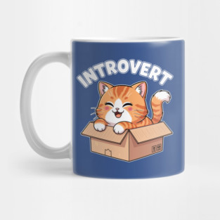 Kawaii Introvert Cat Mug